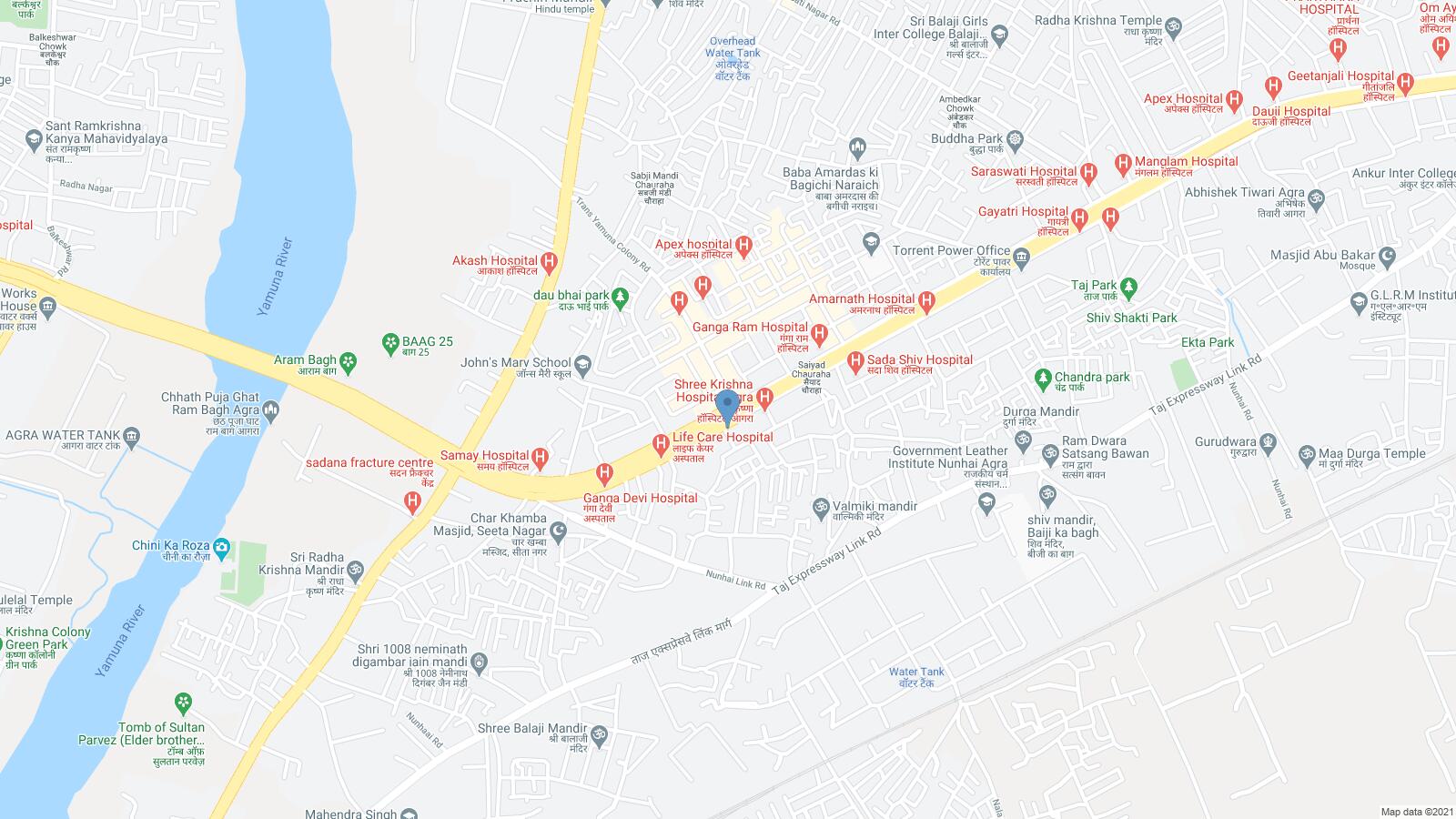 our location on map